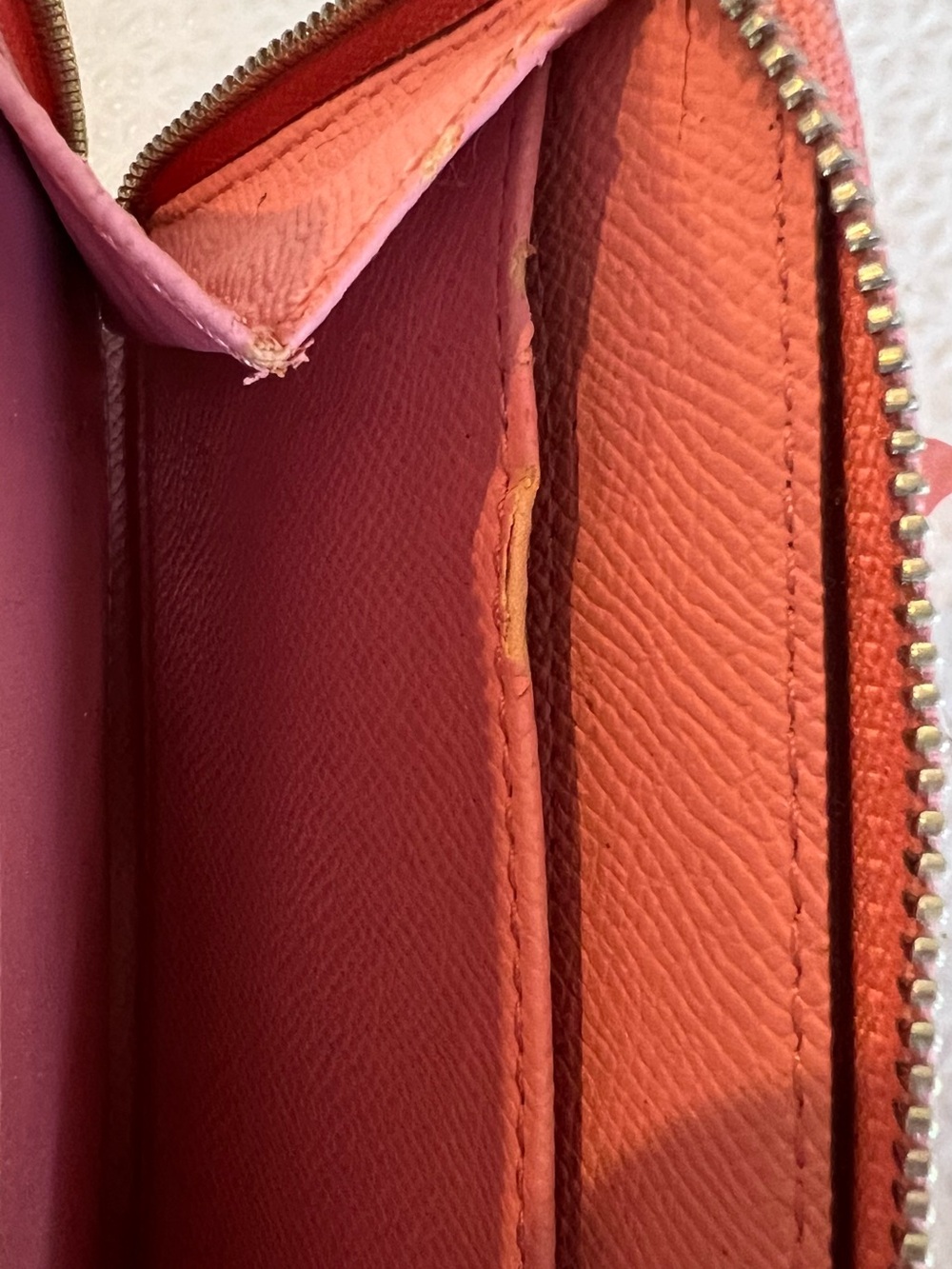 Coach Pink Leather Zip Wristlet Wallet - Picture 11 of 14